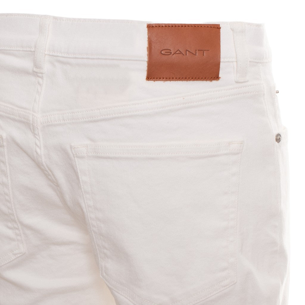 Gant Slim fit jeans Heren – Gebroken wit