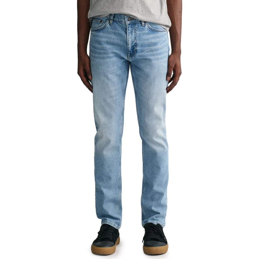 Gant Slim fit jeans Heren – Lichtblauw
