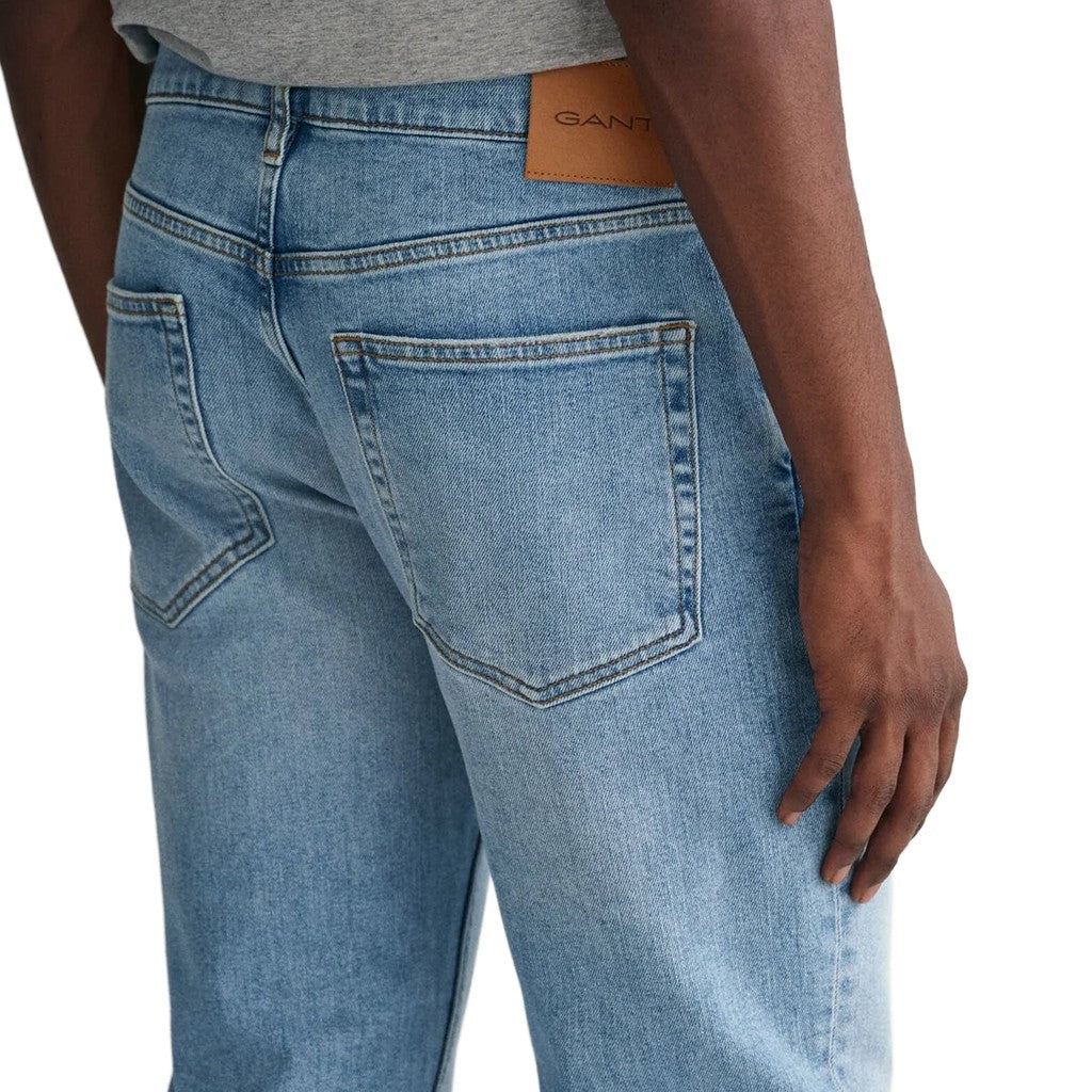 Gant Slim fit jeans Heren – Lichtblauw