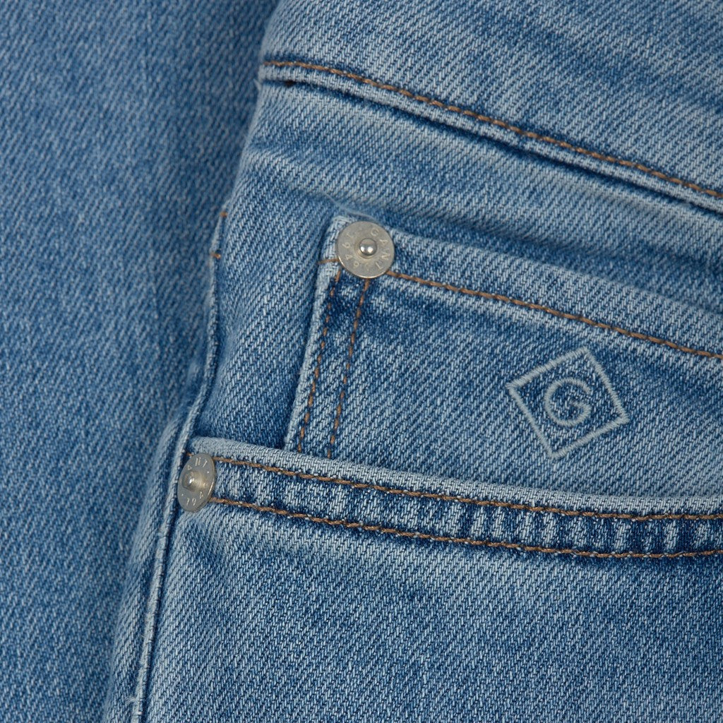 Gant Slim fit jeans Heren – Lichtblauw