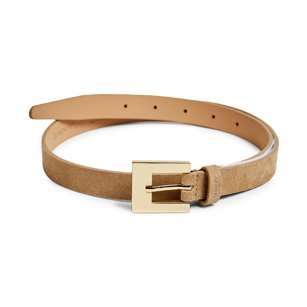 Gant Smalle suède riem – Beige