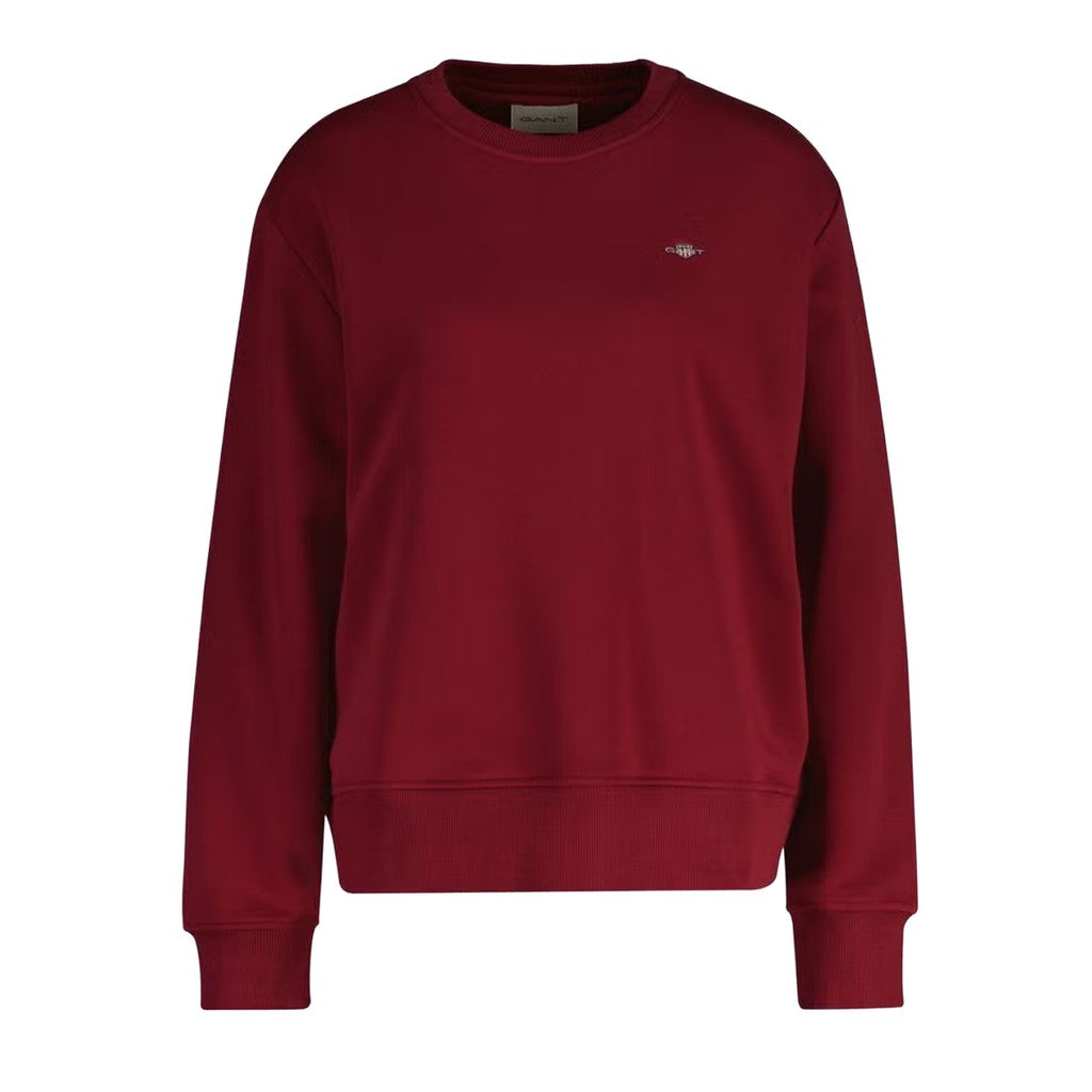 Gant Sweater met logoborduring – Rood