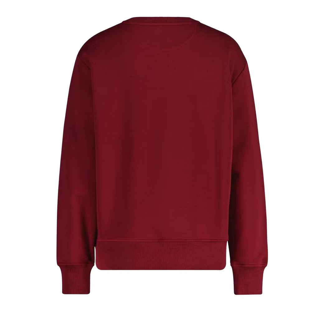 Gant Sweater met logoborduring – Rood