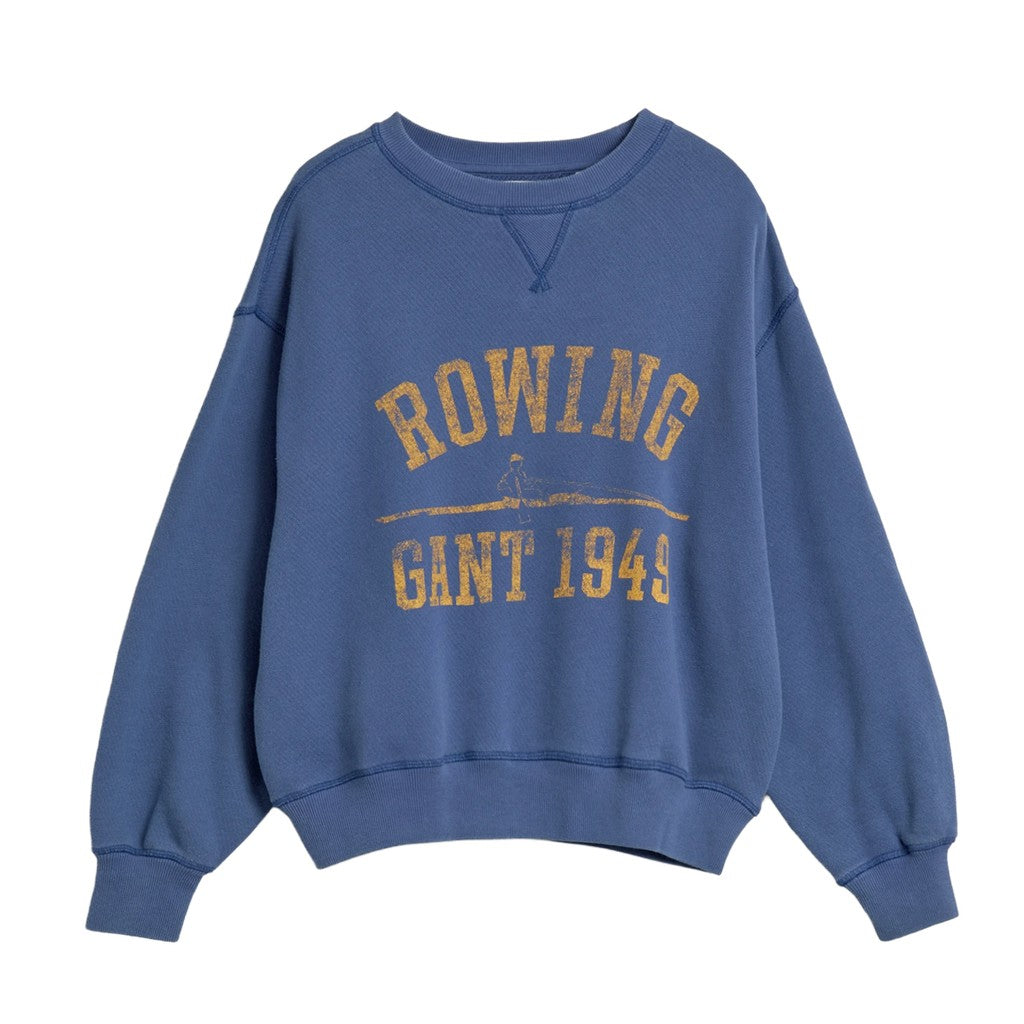 Gant Sweater met ronde hals Dames – Donkerblauw