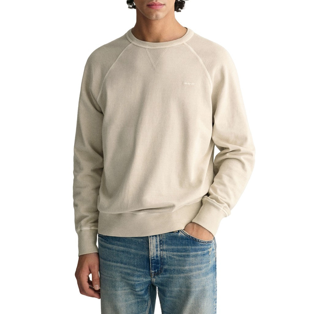Gant Sweater met ronde hals Heren – Beige