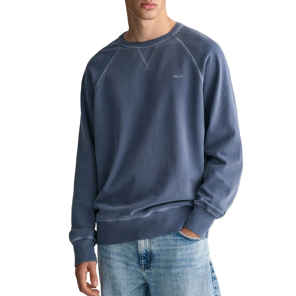 Gant Sweater met ronde hals Heren – Blauw