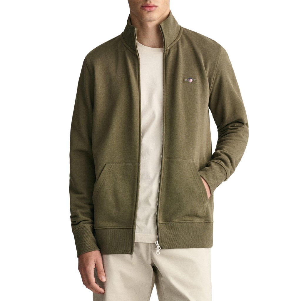 Gant Sweatvest – Olijfgroen