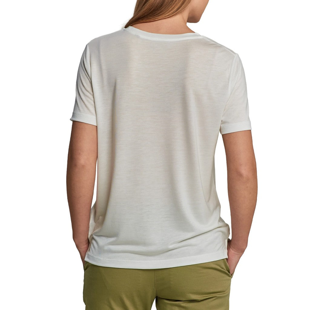 Gant T-shirt Dames – Gebroken wit