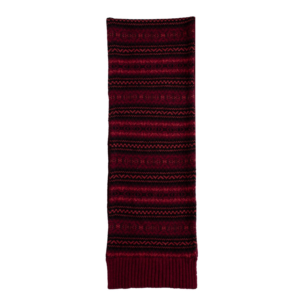 Gant Tonale sjaal met Fair Isle-motief – Bordeaux