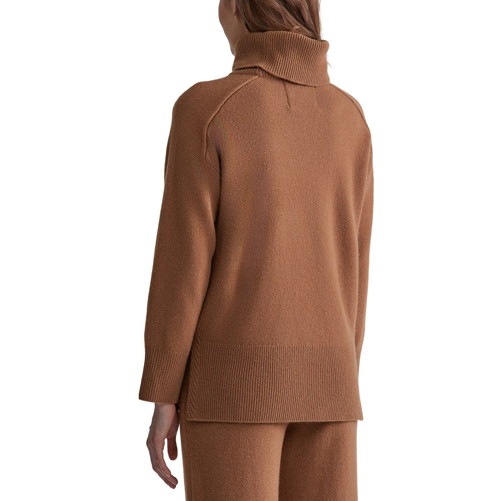 Gant Trui met logoborduring Dames – Bruin