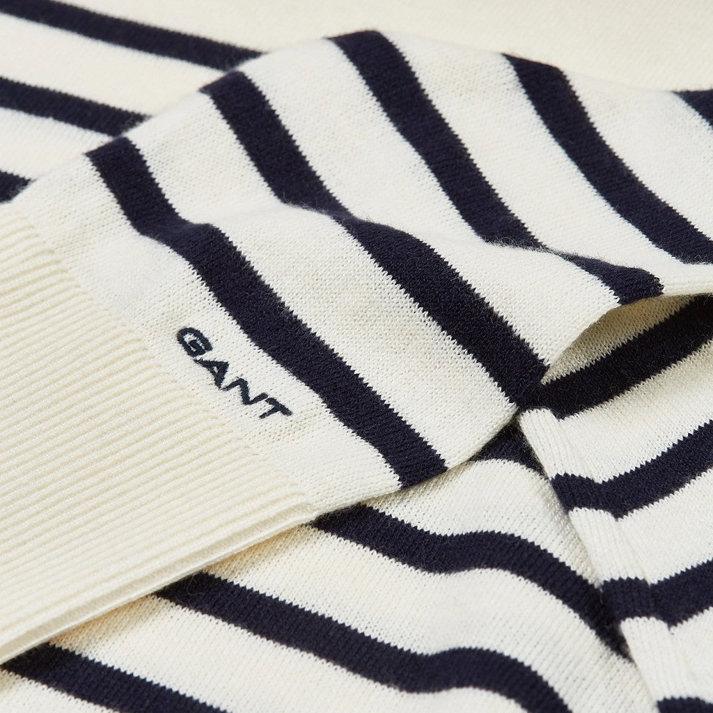 Gant Trui met logoborduring Dames – Crème