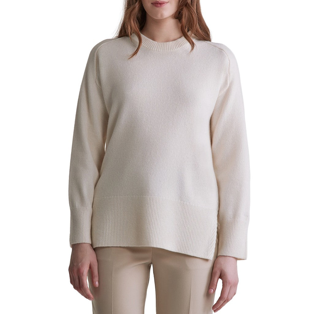 Gant Trui met logoborduring Dames – Crème