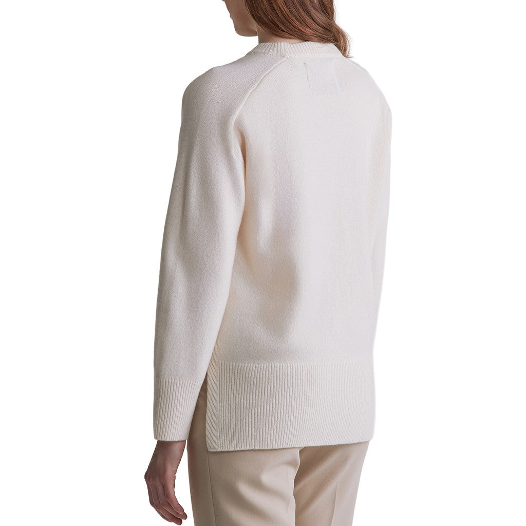 Gant Trui met logoborduring Dames – Crème