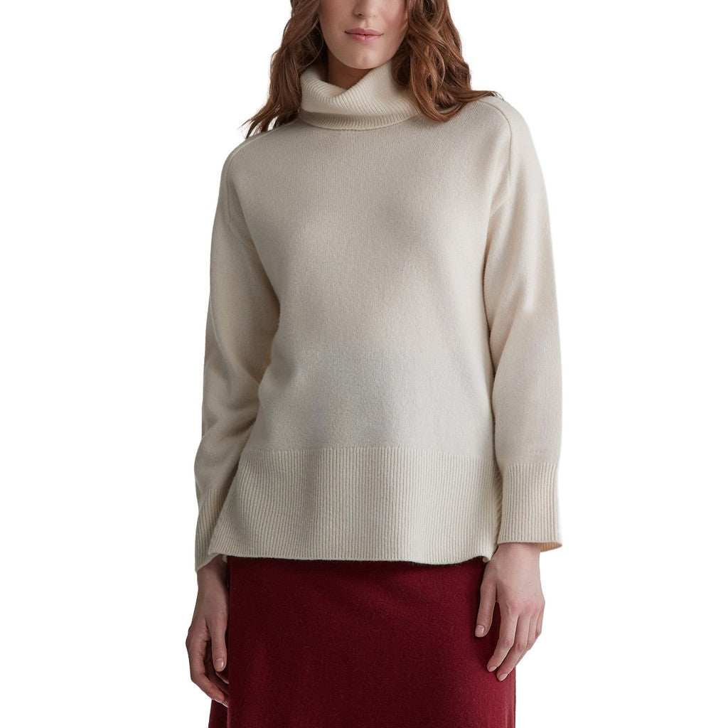 Gant Trui met logoborduring Dames – Crème