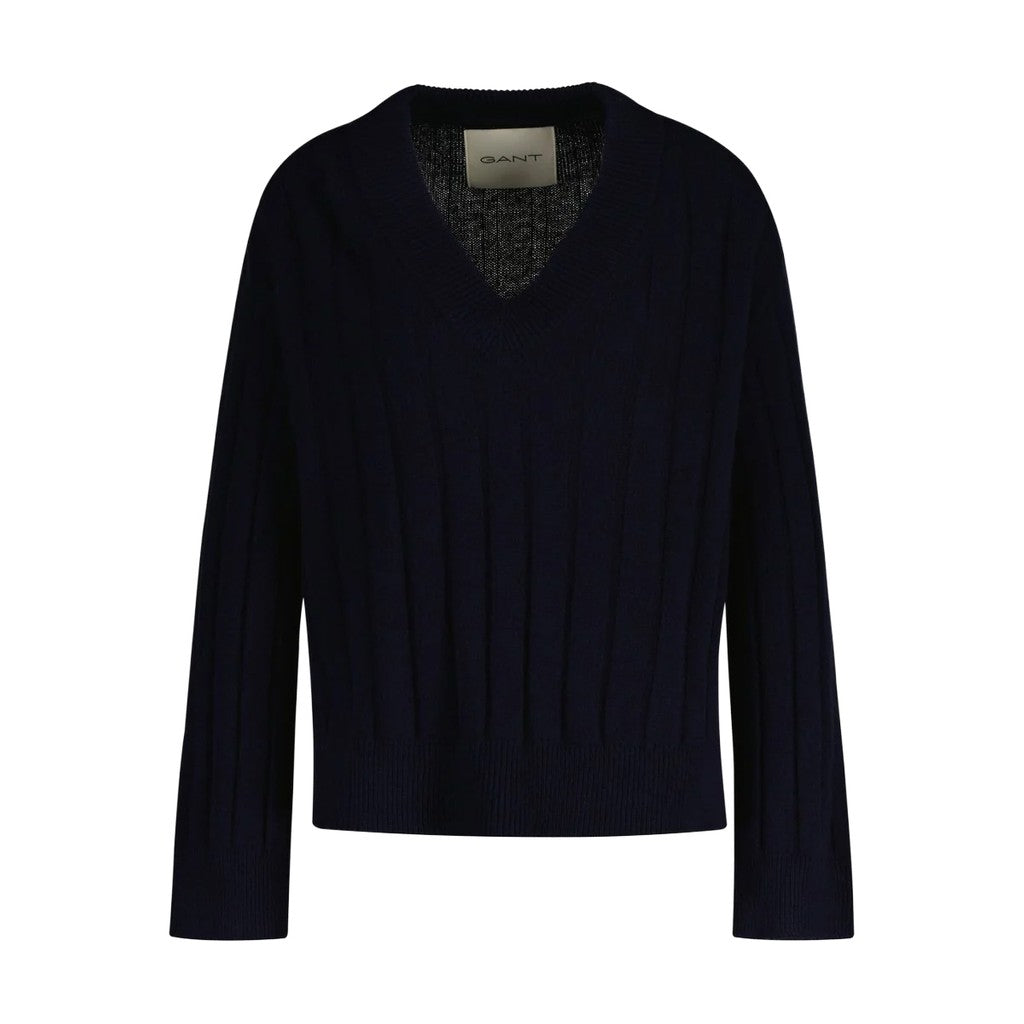 Gant Trui met logoborduring Dames – Marineblauw