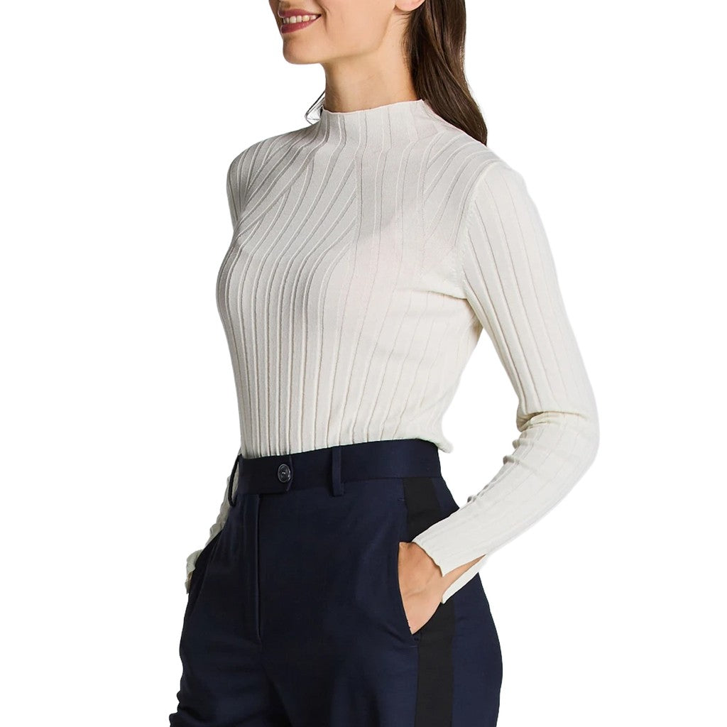 Gant Trui met opstaande kraag – Crème