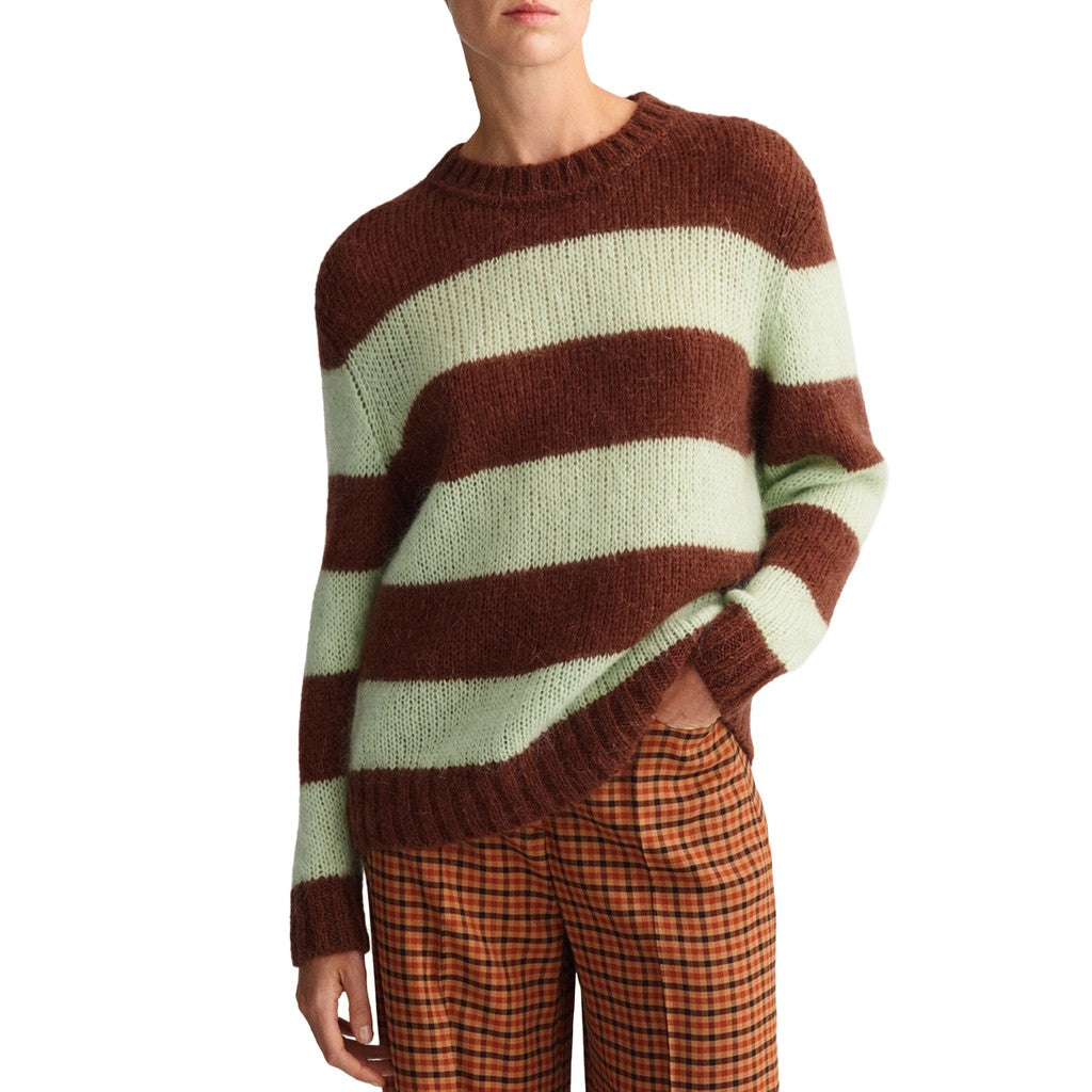 Gant Trui met ronde hals Dames – Bruin / Beige