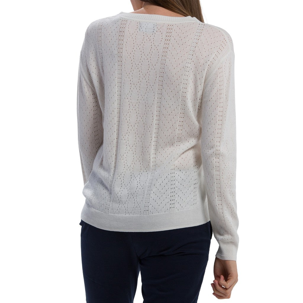 Gant Trui met ronde hals Dames – Gebroken wit
