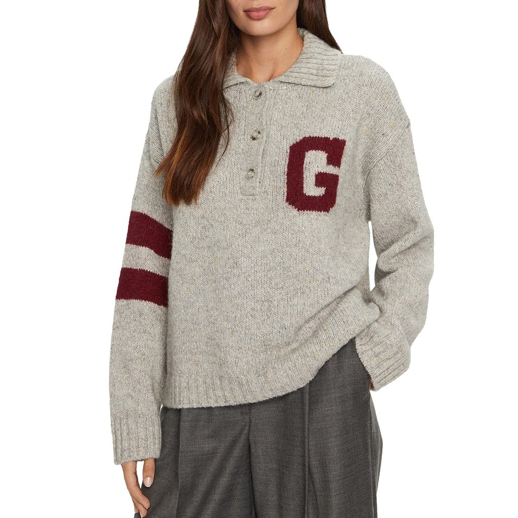 Gant Trui met ronde hals Dames – Grijs