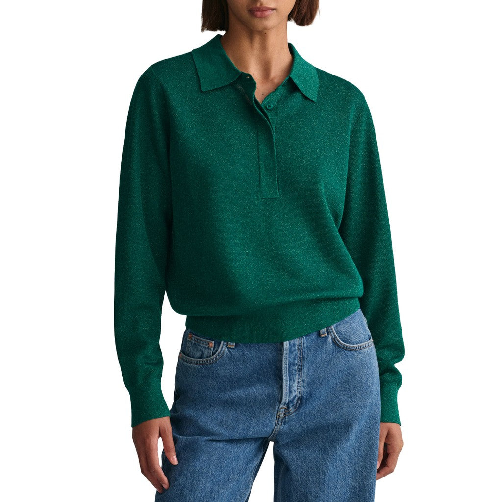 Gant Trui met ronde hals Dames – Groen