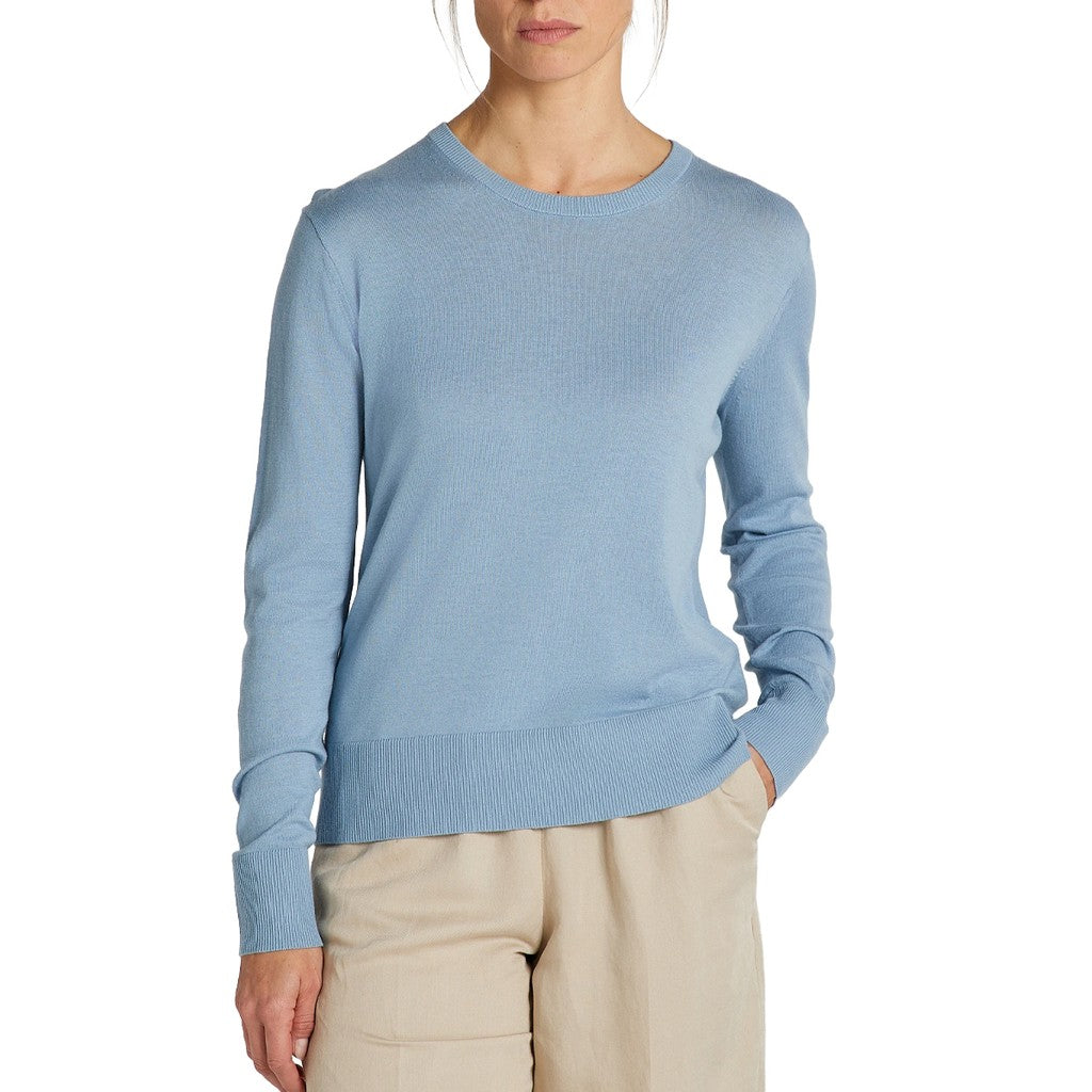 Gant Trui met ronde hals Dames – Lichtblauw