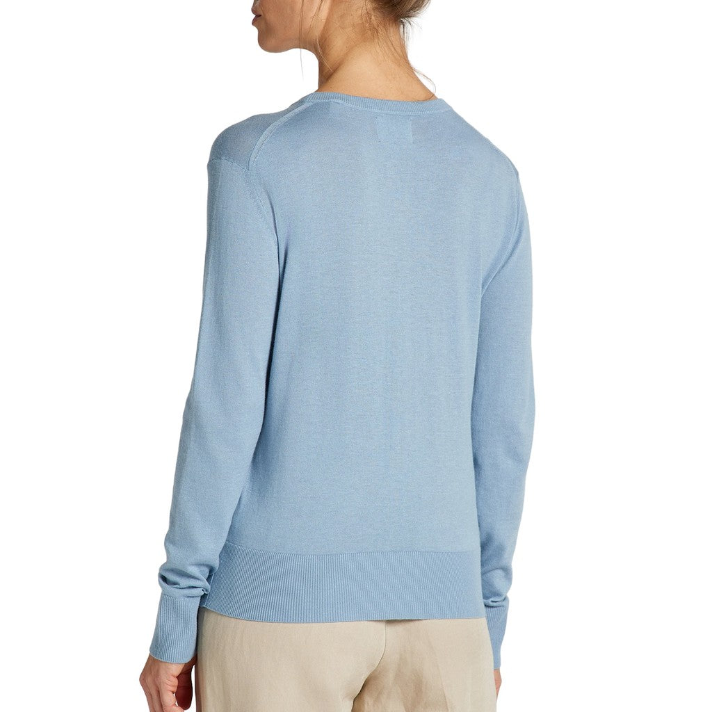 Gant Trui met ronde hals Dames – Lichtblauw