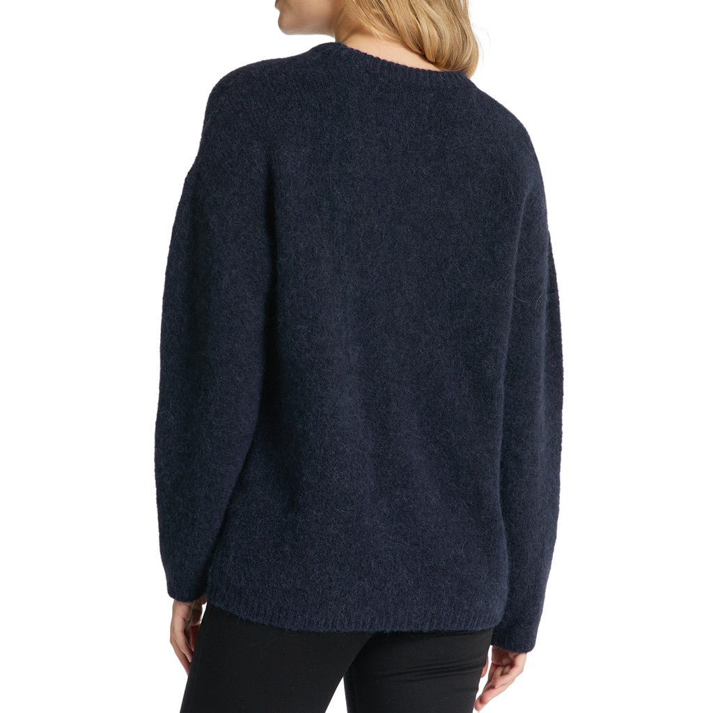 Gant Trui met ronde hals Dames – Marineblauw