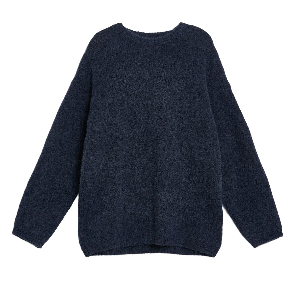Gant Trui met ronde hals Dames – Marineblauw