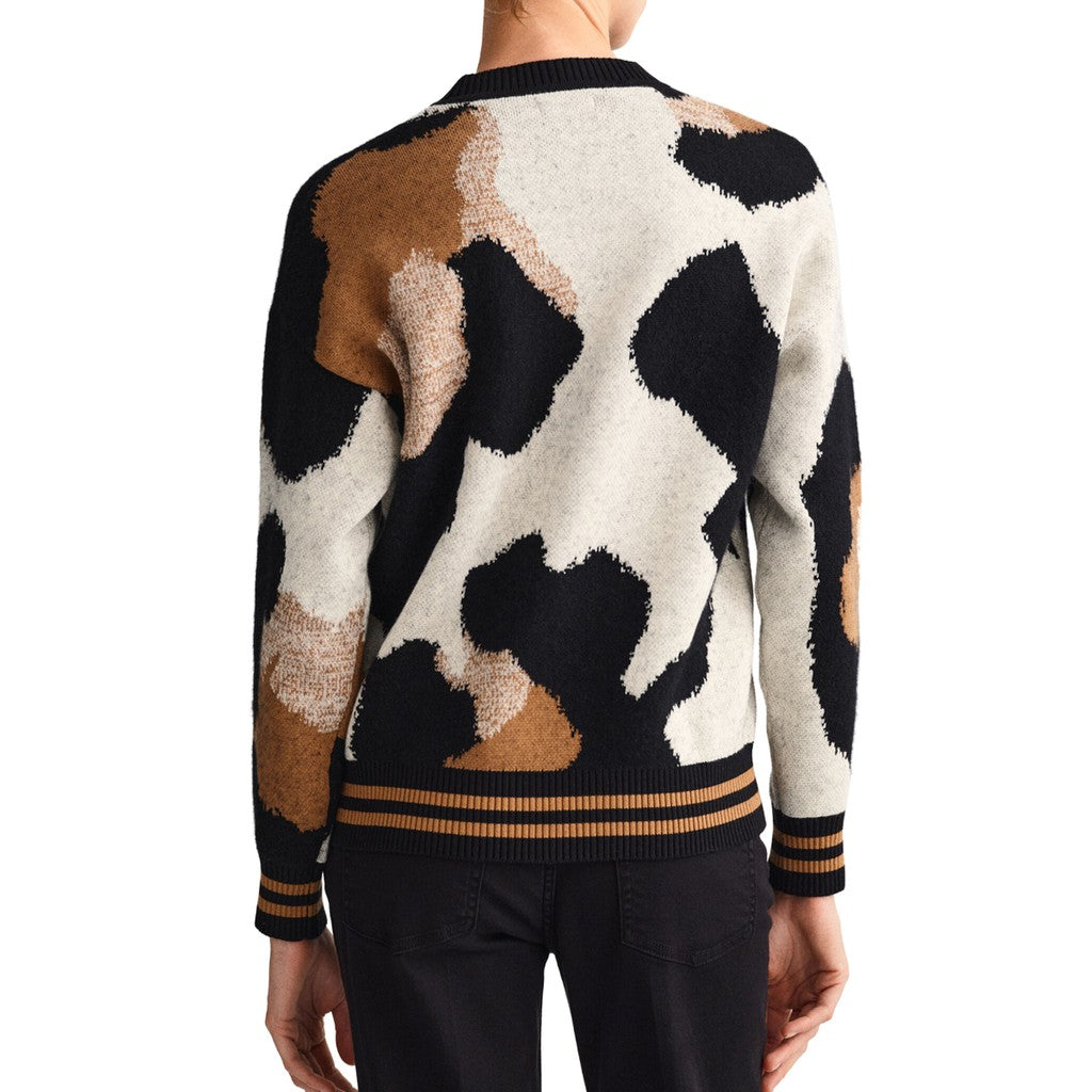 Gant Trui met ronde hals Dames – Zwart