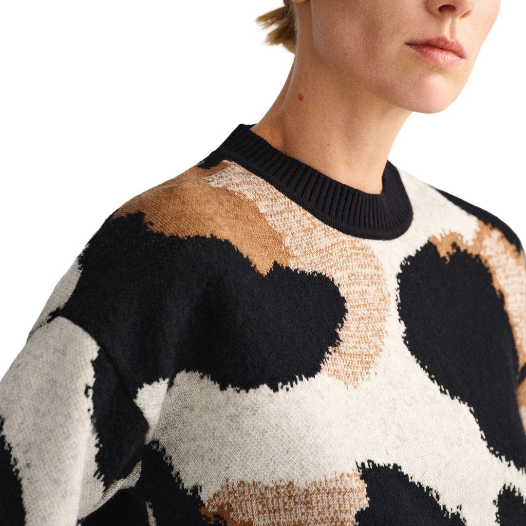 Gant Trui met ronde hals Dames – Zwart