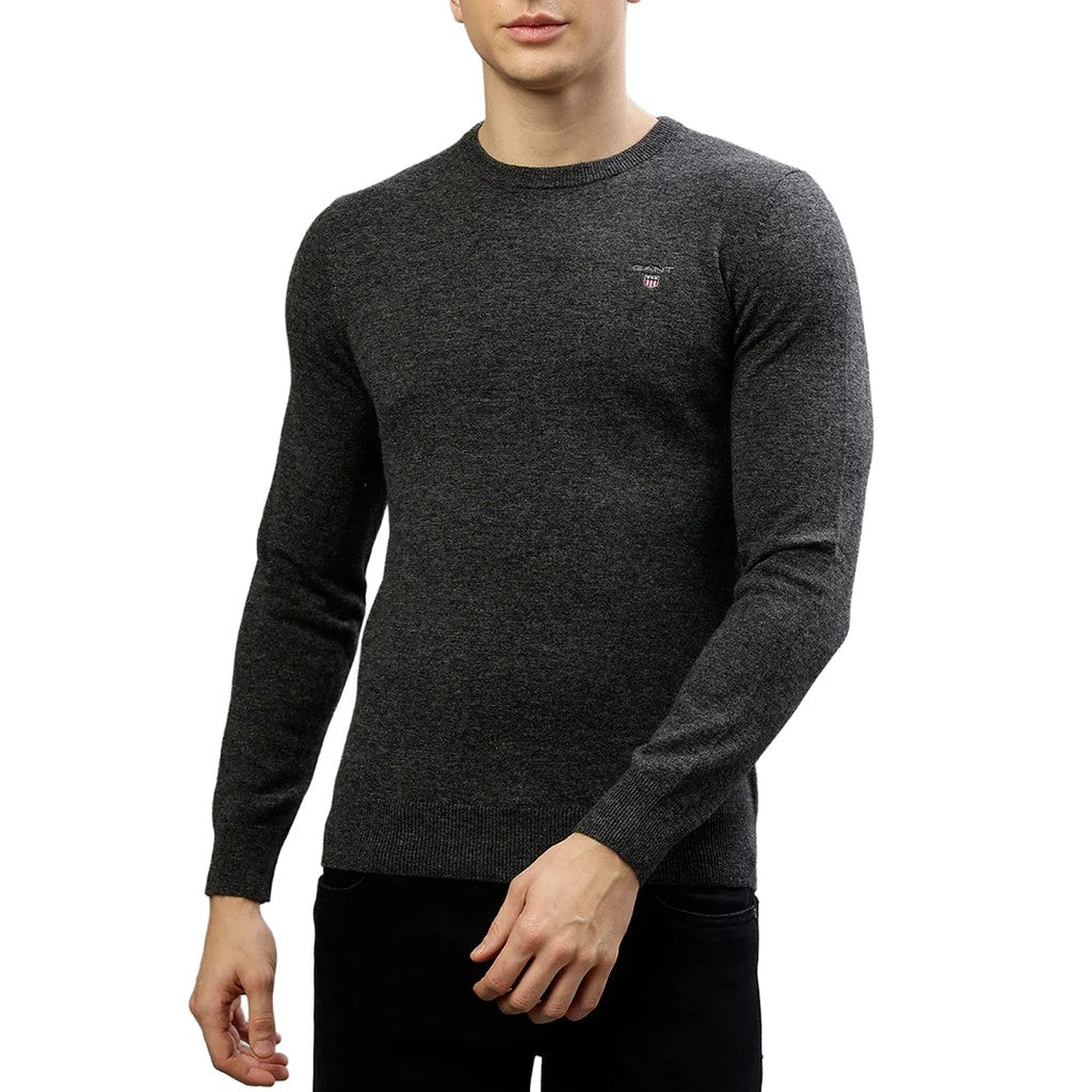 Gant Trui met ronde hals Heren – Antraciet