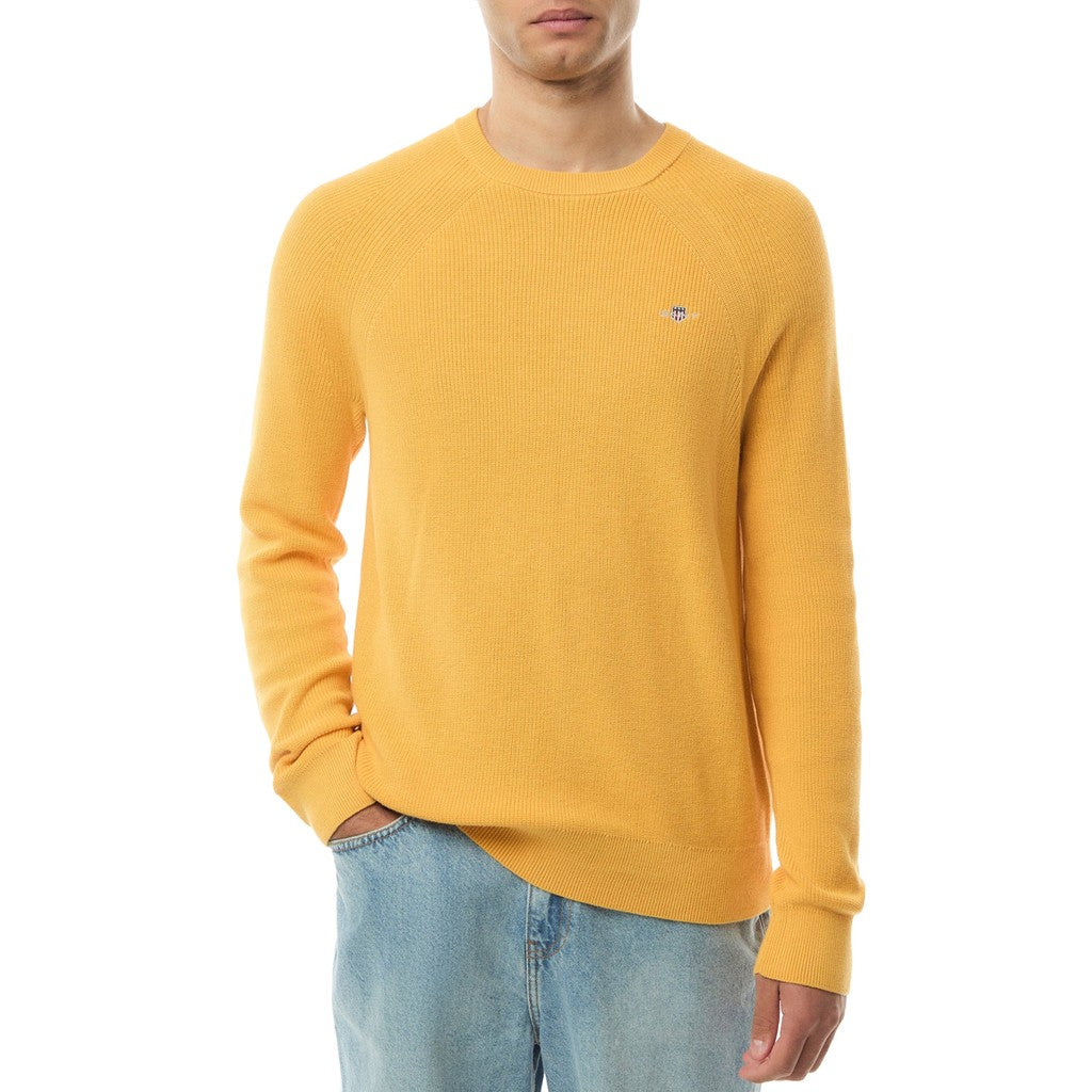 Gant Trui met ronde hals Heren – Geel