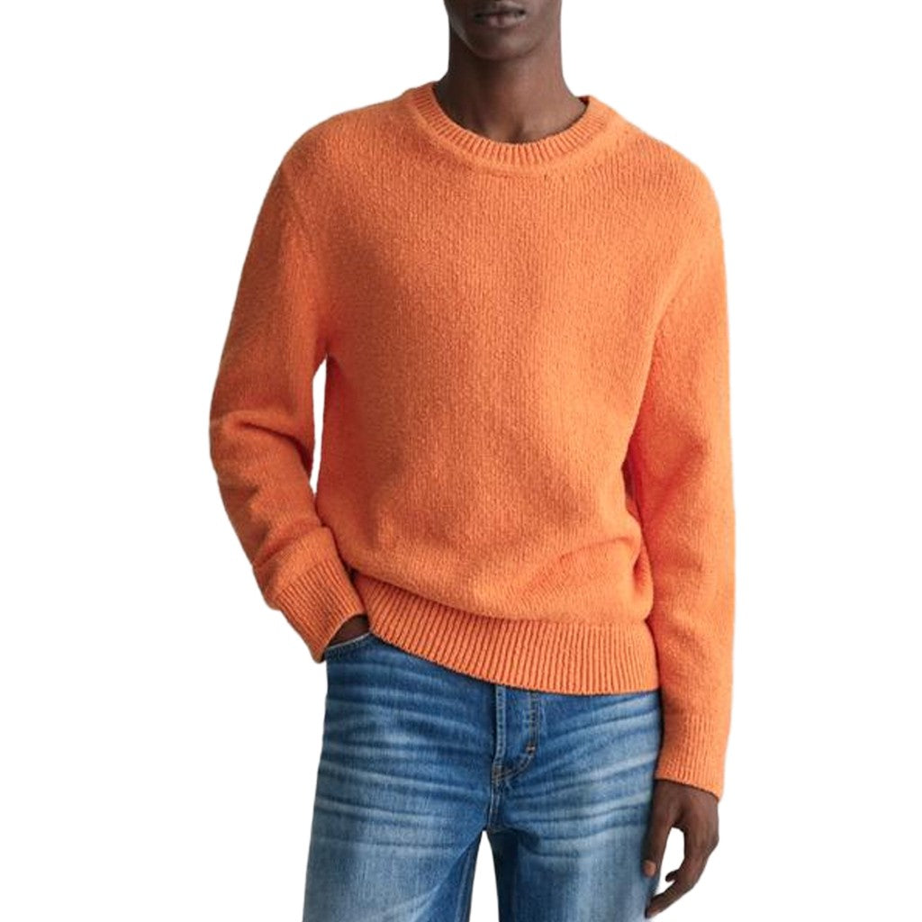 Gant Trui met ronde hals Heren – Oranje
