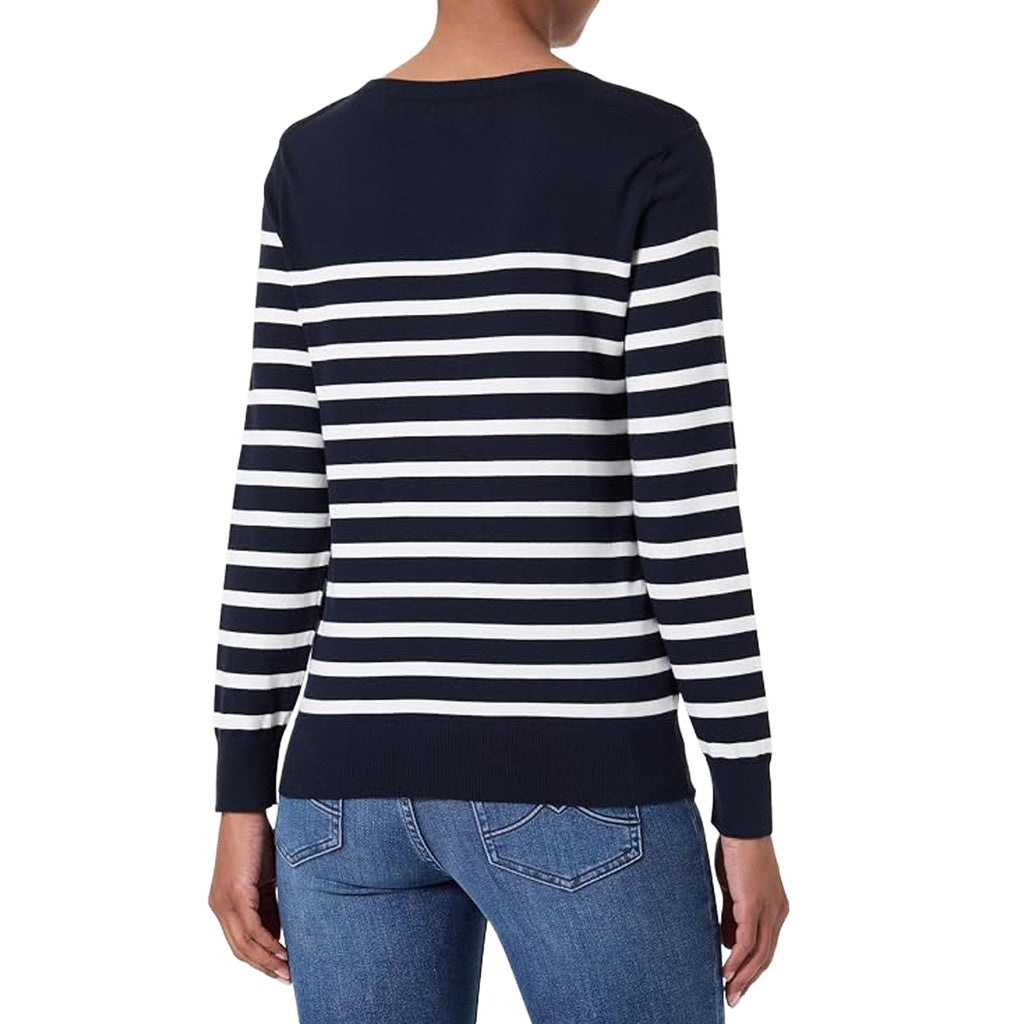 Gant Trui met strepen – Marineblauw / Wit