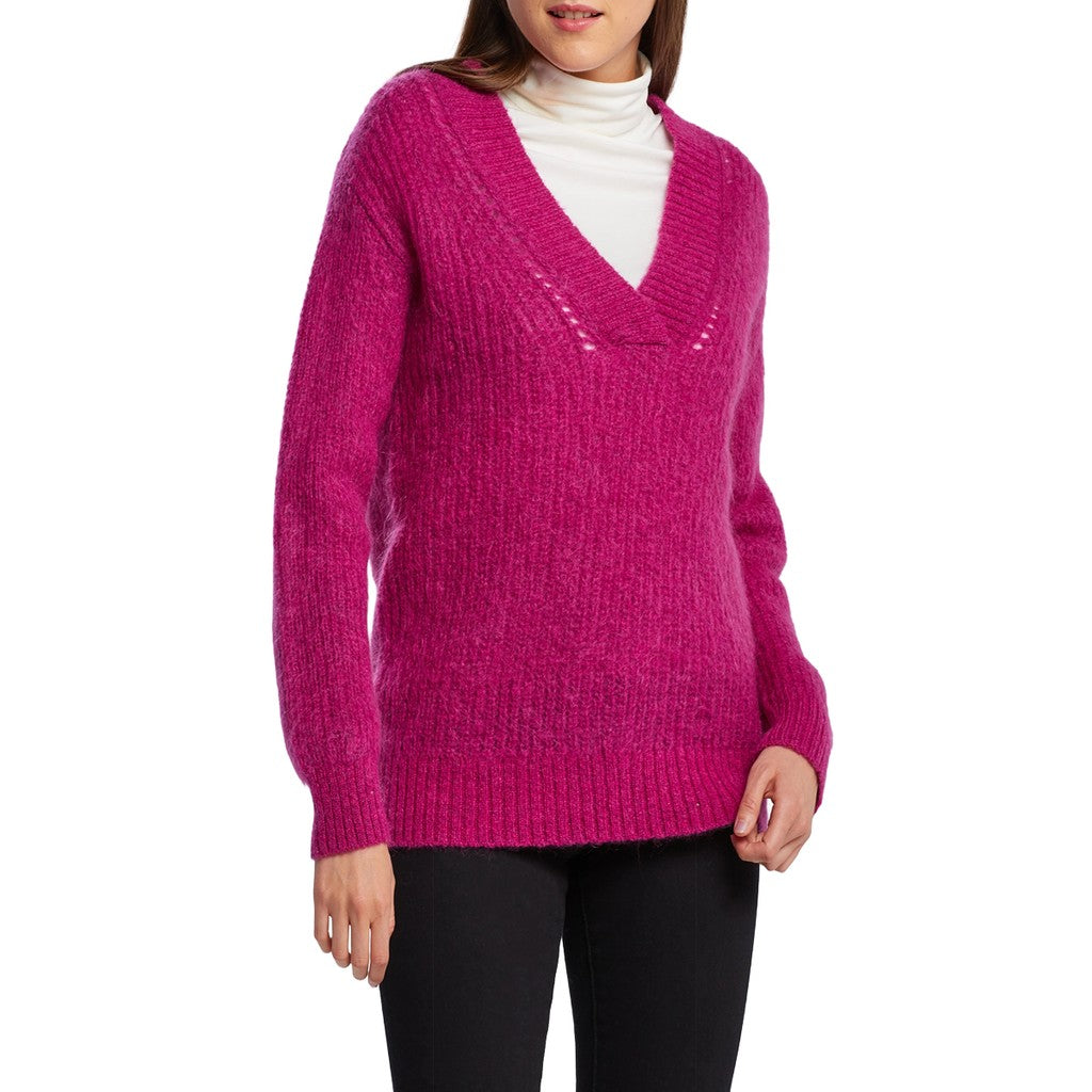 Gant Trui met V-hals Dames – Paars