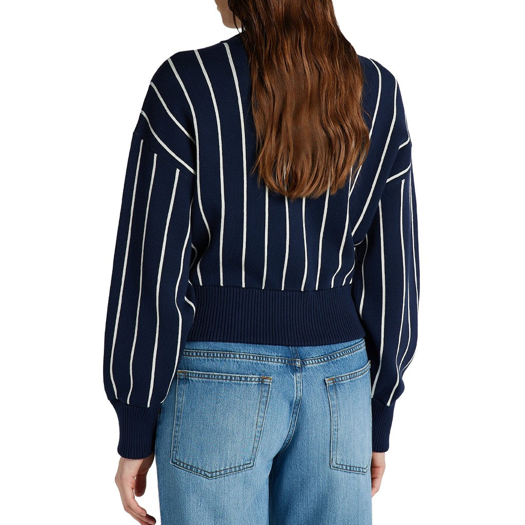 Gant Vest met logoborduring – Marineblauw / Wit