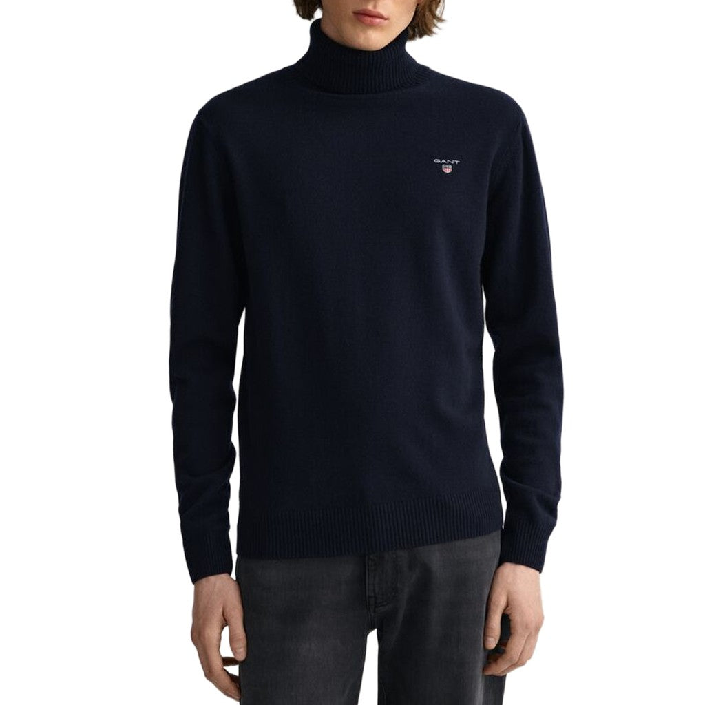 Gant Wollen coltrui Heren – Marineblauw
