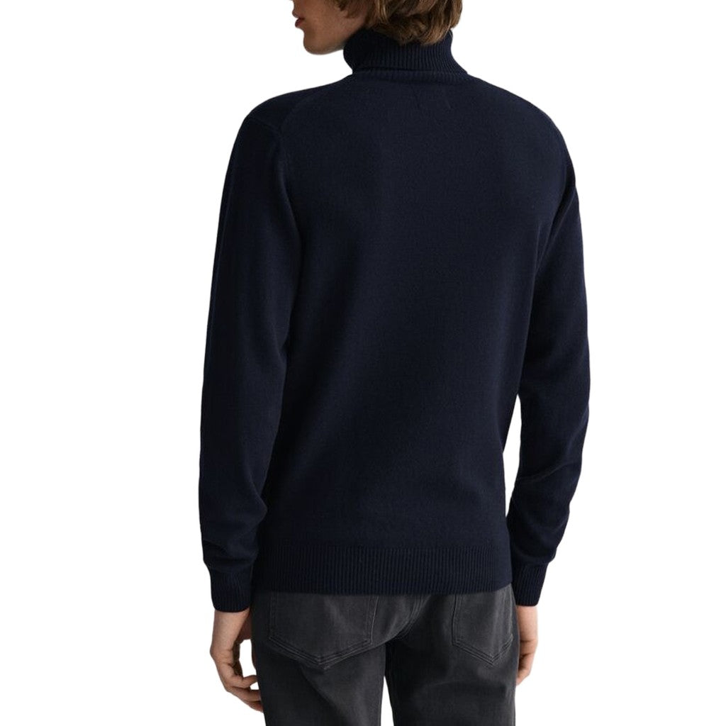 Gant Wollen coltrui Heren – Marineblauw