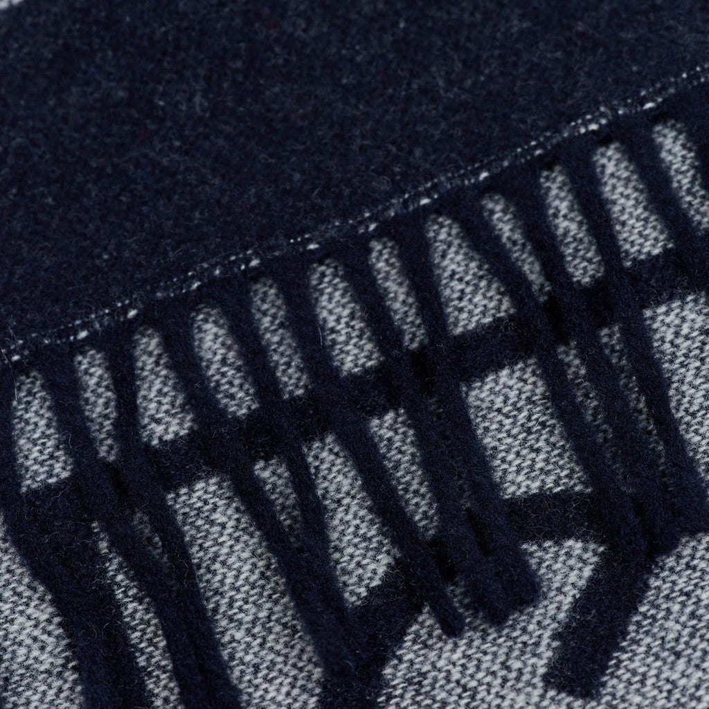 Gant Wollen poncho met logodessin – Blauw