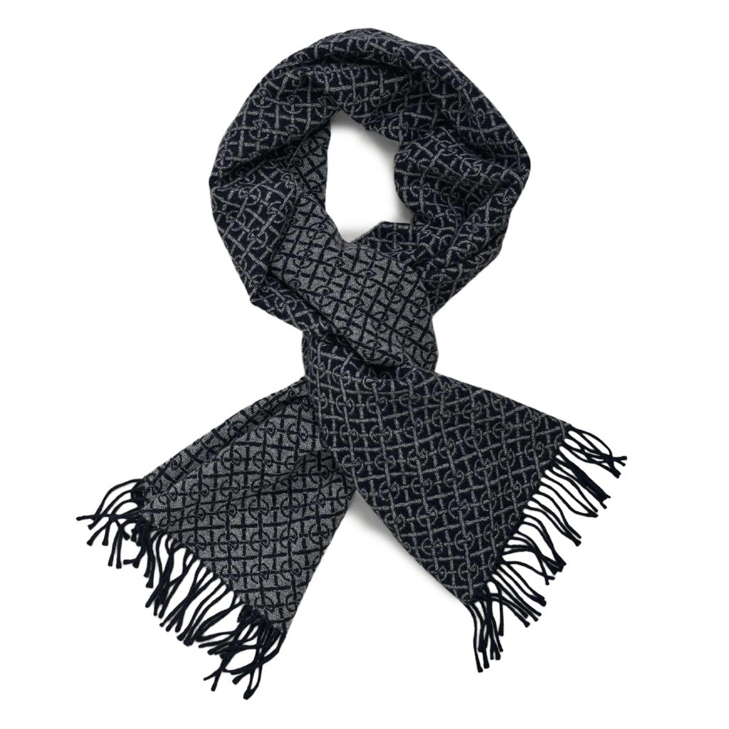 Gant Wollen sjaal met G-dessin – Blauw
