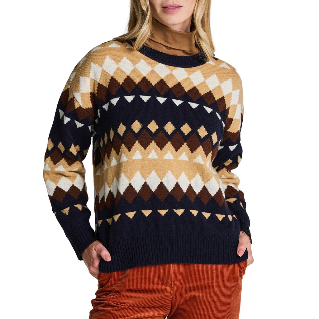 Gant Wollen trui met ronde hals Dames – Meerkleurig