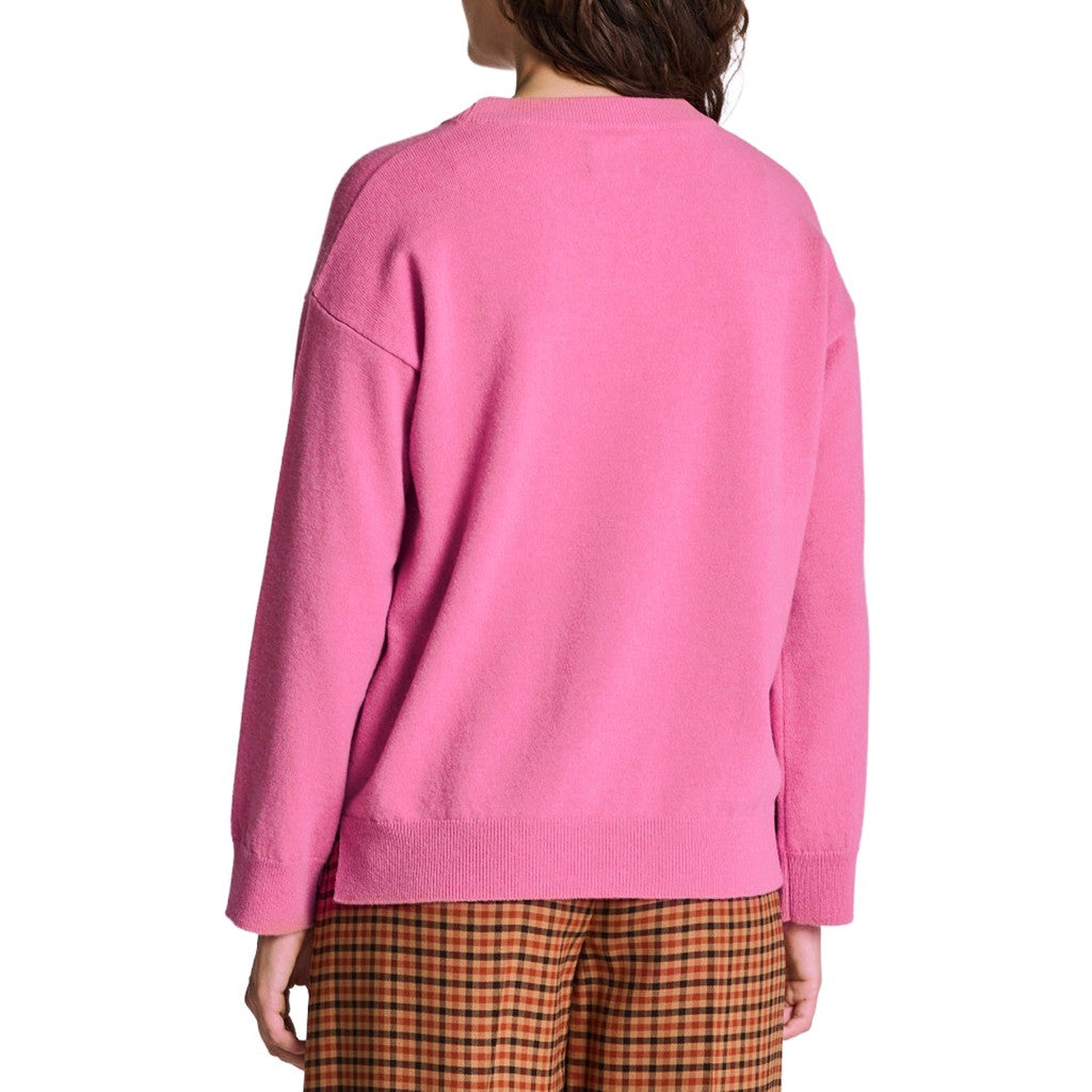 Gant Wollen trui met ronde hals Dames – Roze