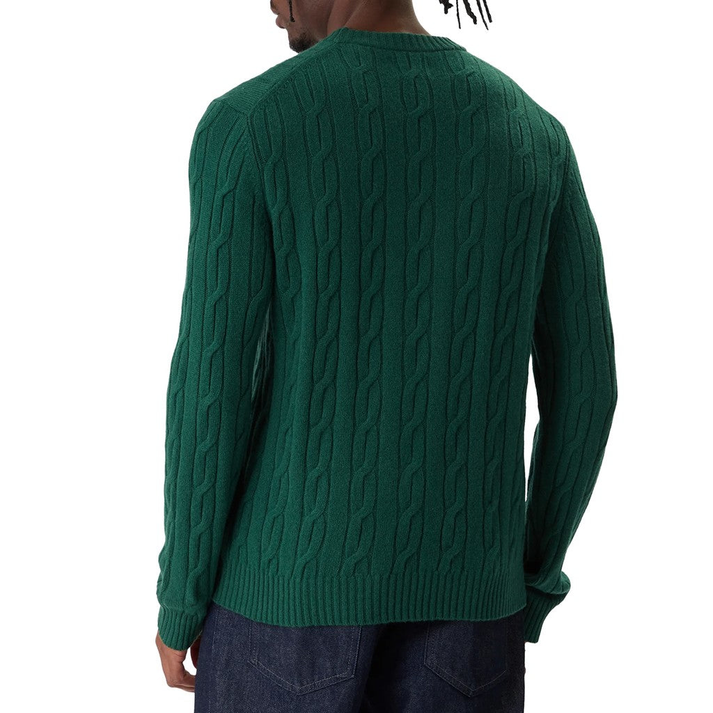 Gant Wollen trui met ronde hals Heren – Groen