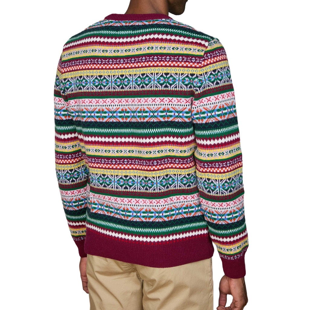 Gant Wollen trui met ronde hals Heren – Rood