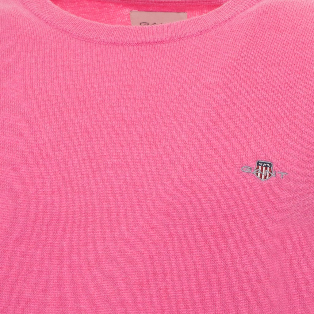 Gant Wollen trui met ronde hals Heren – Roze