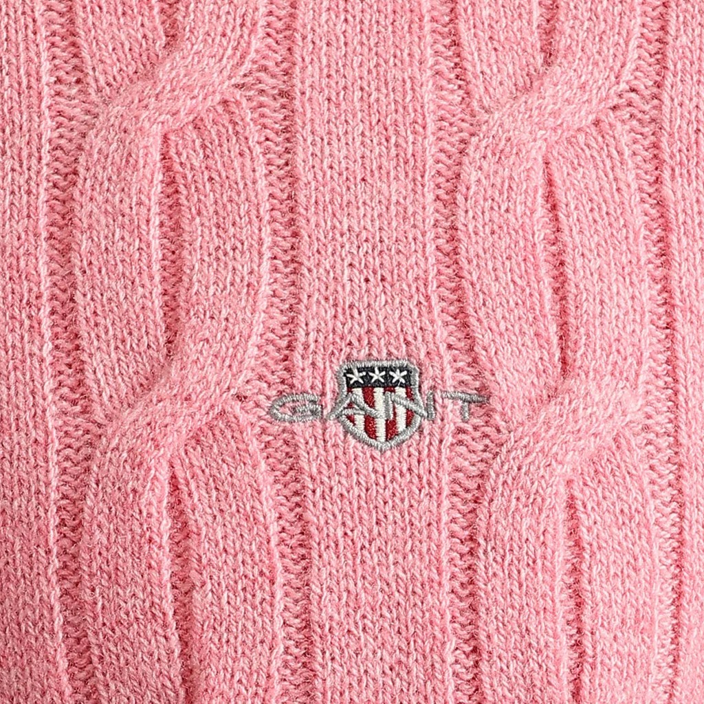 Gant Wollen trui met ronde hals Heren – Roze