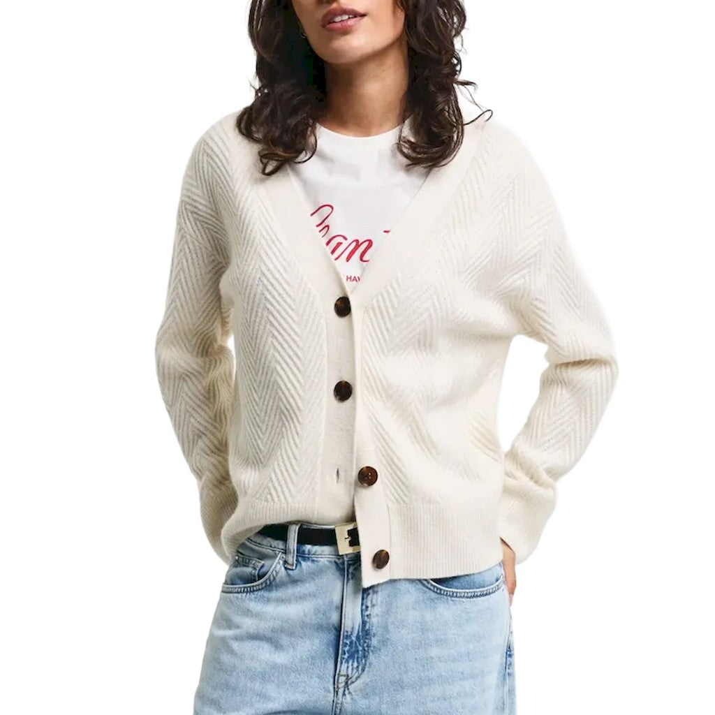Gant Wollen vest – Crème