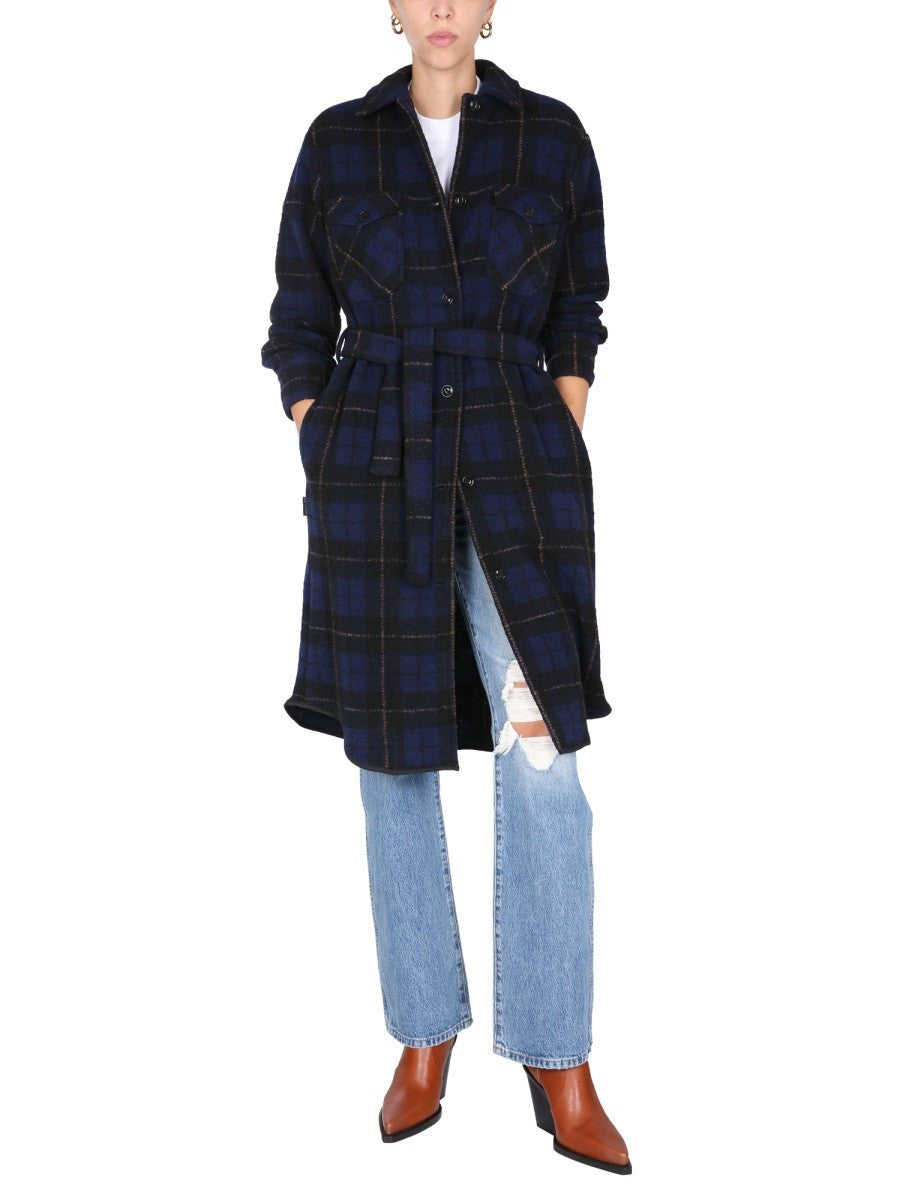 Woolrich Gentry Trenchcoat – Marineblauw
