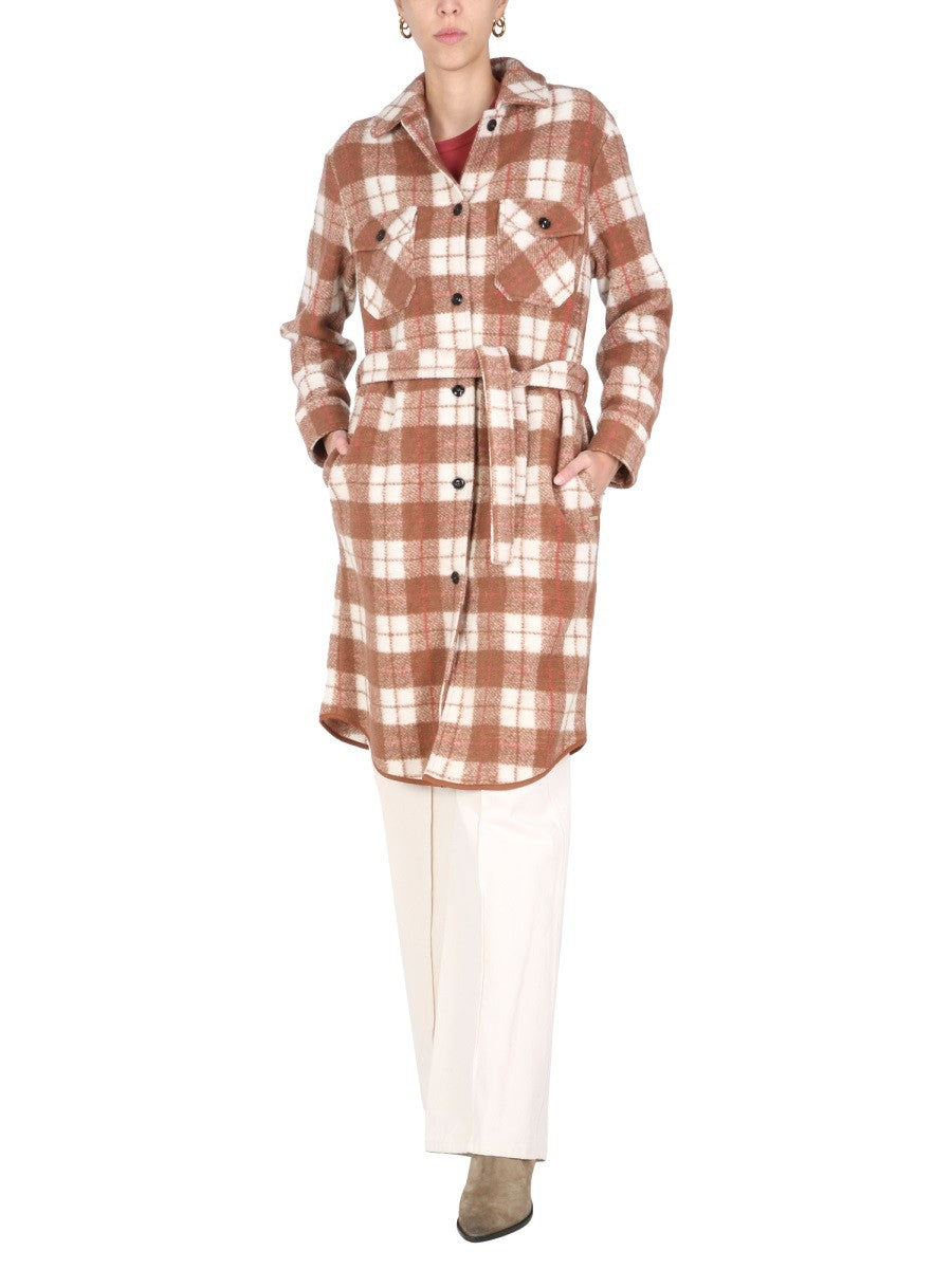 Woolrich Gentry Trenchcoat – Bruin / Wit