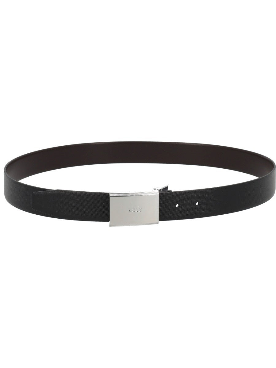 Boss Gert-D Leren Riem – Zwart